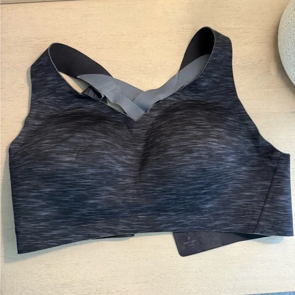 Lululemon Athletica Enlite Charcoal Cross-Back Sports Bra - Picture 3 of 5